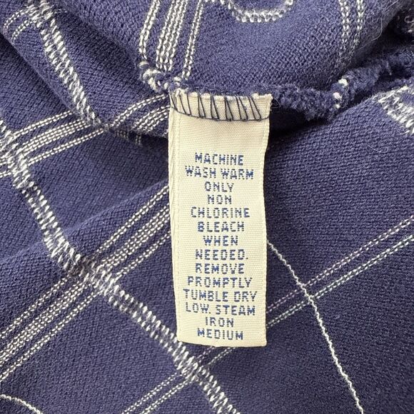 VTG Polo Ralph Lauren Men’s XL Navy Blue White Plaid Short Sleeve Polo Made USA - Picture 6 of 7